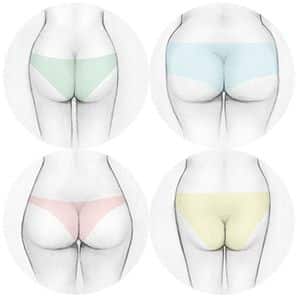 lipofilling des fesses : formes des fesses