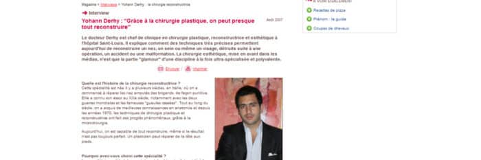 Article chirurgie plastique